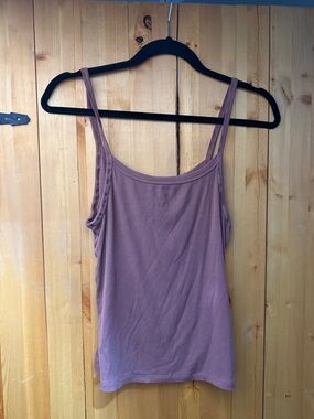Sunday Best Mauve Spaghetti-Strap Tank Top